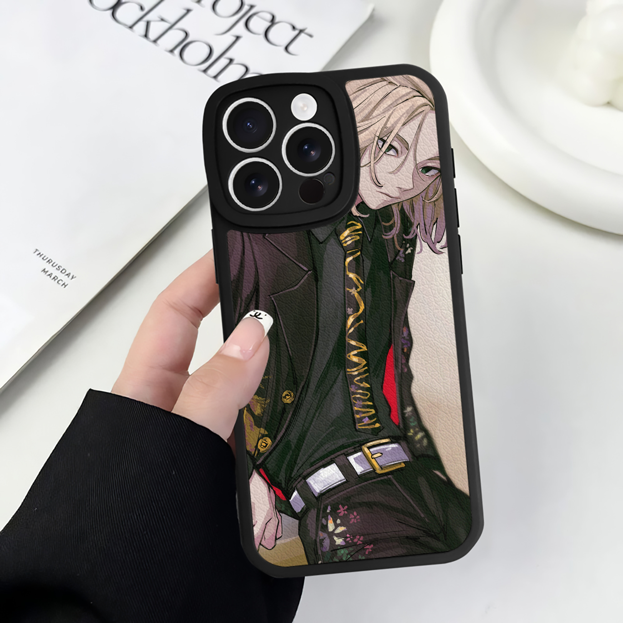 （画像用） 東京リベンジャーズ Tokyo Revengers 【iPhone 16シリーズ対応】シリコンスマホケース（レザー調） 材質：シリコン